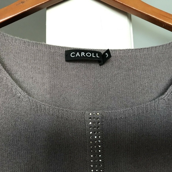 Mauve Colored Cashmere Dress By Caroll/Size Medium - Picture 4 of 7